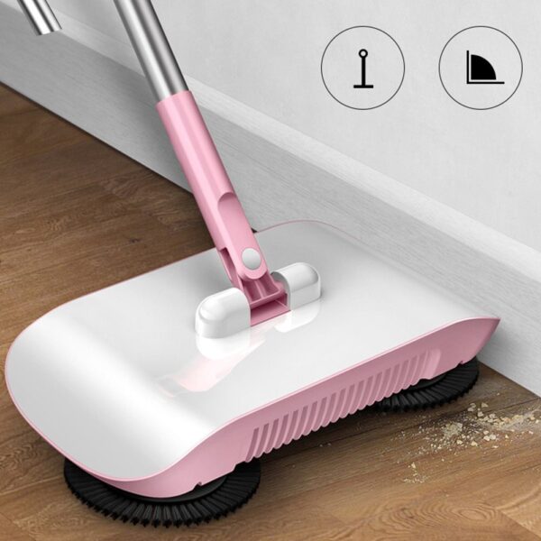 Hand Push Sweeper Household Broom Dustpan Mop Floor All-in-one Machine Gift Mop Sweeper - Image 2