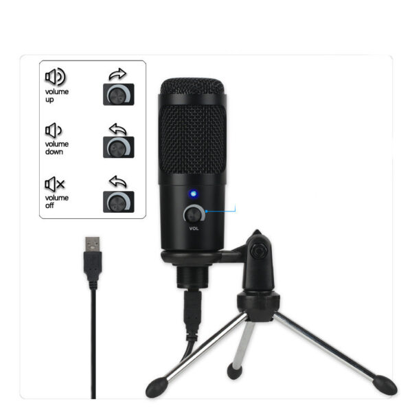 Microphone Computer Game Voice Microphone Live Recording Condenser Microphone - Image 3