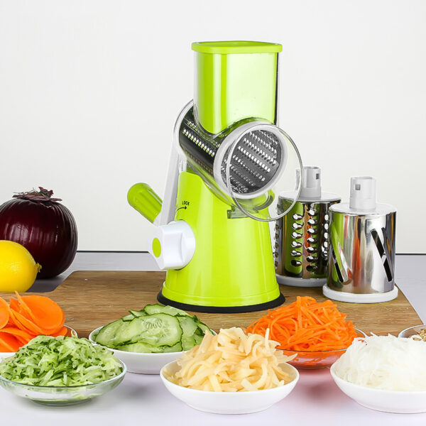 Food Processor Vegetable Chopper Kitchen Roller Gadgets Tool Vegetable Cutter Round Slicer Graters Potato Carrot Cheese Shredder - Image 4