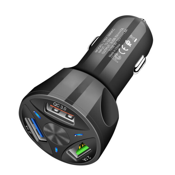 Fast Charge Car Charger One For Four Car Mobile Phone Charger Car Charger - Image 7