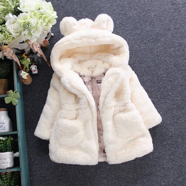 A girl's fur coat for autumn and winter - Image 3