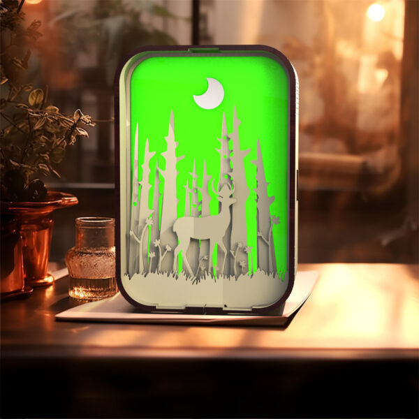 Woodcarving Light Creative Gift Minimalist Bedside Night Light Decoration Desktop Decoration Birthday Gift - Image 4