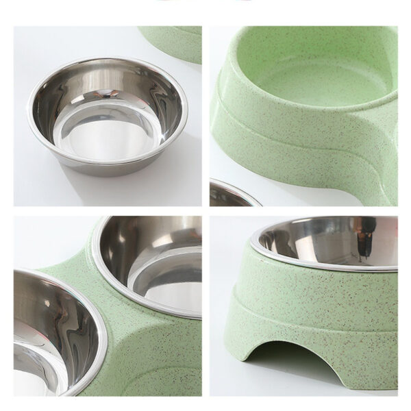 Double Pet Bowls Dog Food Water Feeder Stainless Steel Pet Drinking Dish Feeder Cat Puppy Feeding Supplies Small Dog Accessories - Image 9