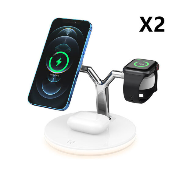 Compatible with Apple, 3 In 1 Magnetic Wireless Charger 15W Fast Charging Station For Magsafe Chargers - Image 3