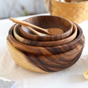 Natural Wooden Kitchen Bowl