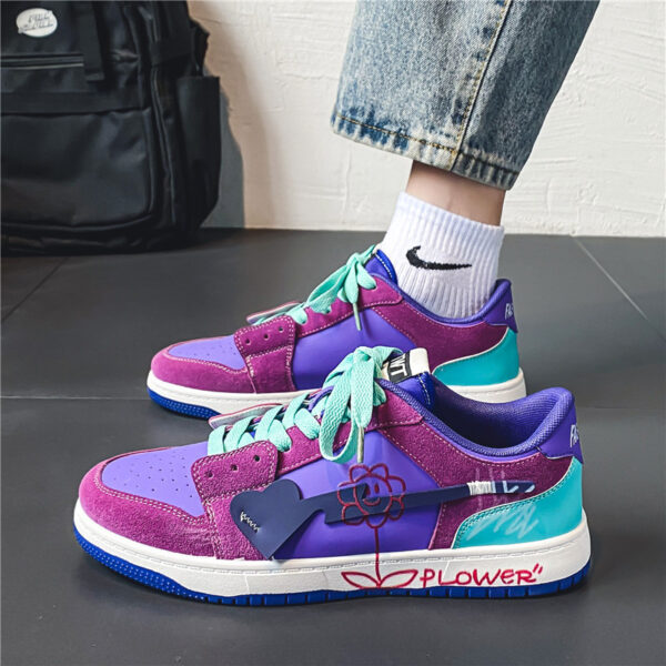 Mens Fashionable And Versatile Graffiti Shoes - Image 4