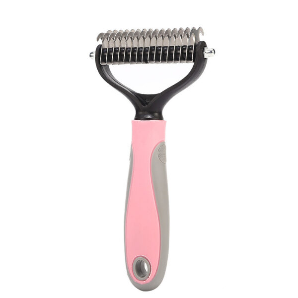 Stainless Double-sided Pet Brush Hair Removal Comb Grooming Dematting Dog Grooming Shedding Tools - Image 8