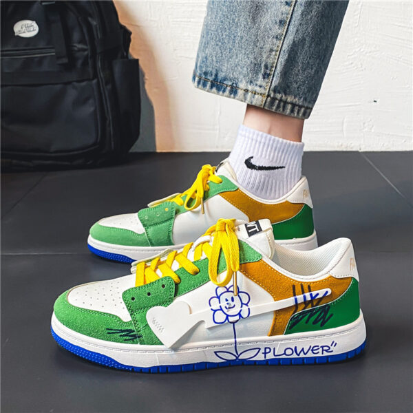 Mens Fashionable And Versatile Graffiti Shoes - Image 3