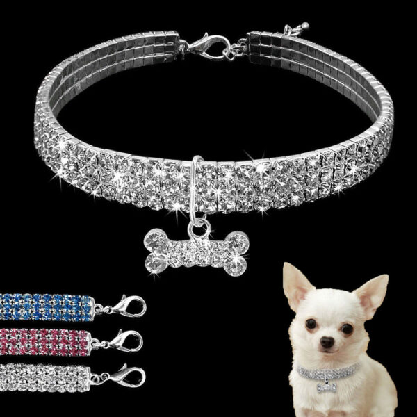 Bling Rhinestone Dog Collar Crystal Puppy Chihuahua Pet Dog Collars Leash For Small Medium Dogs Cats - Image 8