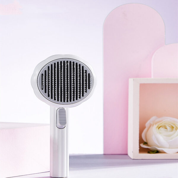 New Pet Cat Brush Hot Selling Hand-held Steel Wire Self-cleaning Comb Looper For Hair Removal - Image 10