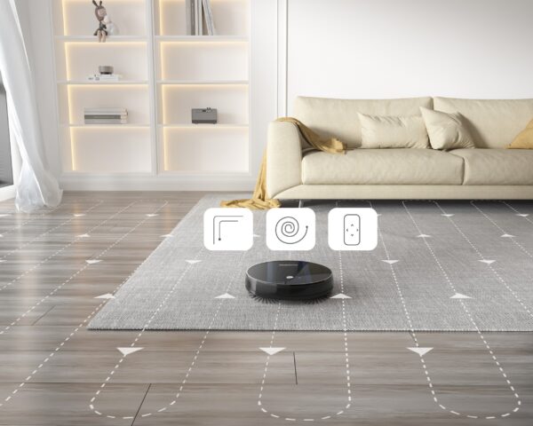 Geek Smart Robot Vacuum Cleaner G6 Plus, Ultra-Thin, 1800Pa Strong Suction, Automatic Self-Charging, Wi-Fi Connectivity, App Control, Custom Cleaning, Great For Hard Floors To Carpets.Ban On Amazon - Image 7