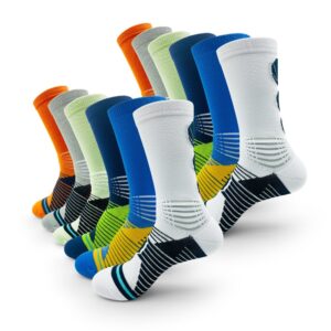 6 Pairs Of Sports Running Calf Socks