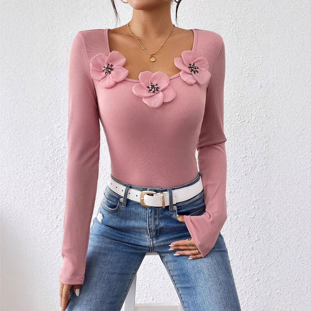 European And American Fashion Casual Scoop Knitted Top - Image 2