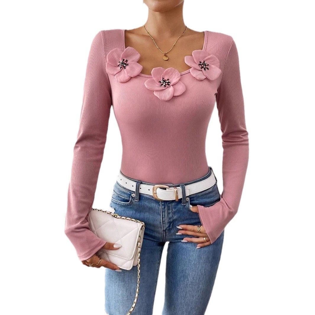 European And American Fashion Casual Scoop Knitted Top - Image 5