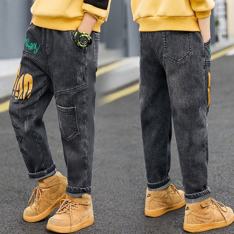 Exotic Pants Children''s Elastic Slim Fit Middle-aged Children - Image 5