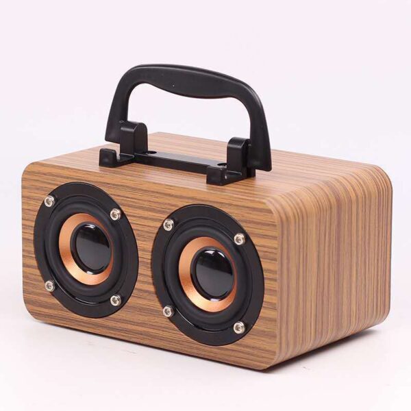 Wooden Wireless Bluetooth Speaker Portable Outdoor - Image 4