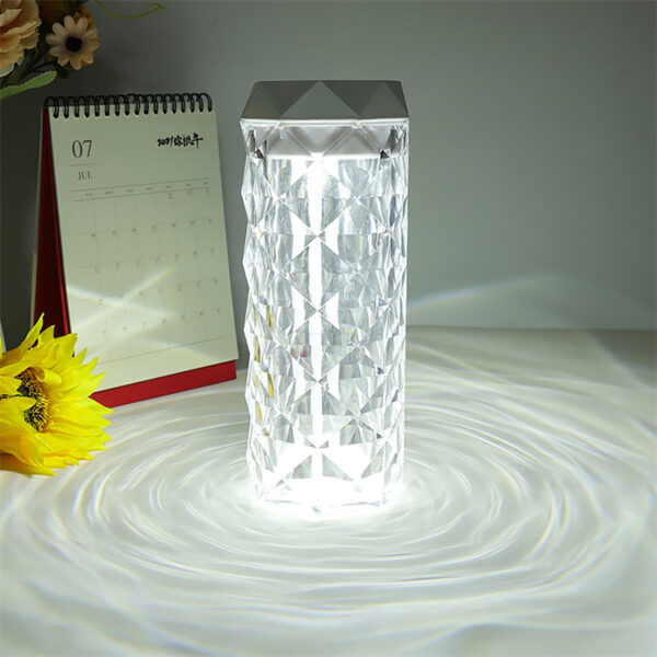 Crystal Lamp Air Humidifier Color Night Light Touch Lamp With Cool Mist Maker Fogger LED Atmosphere Room Decoration Home Decor Lights - Image 3