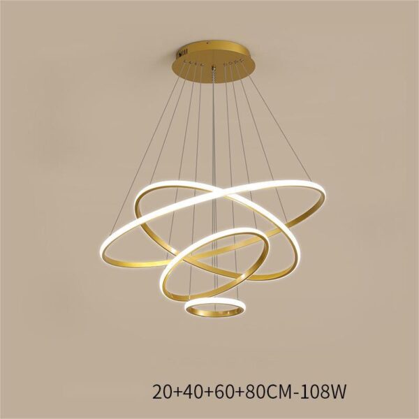 Living Room Chandelier Dining Room Lamp Intelligent Simple Household Chandelier - Image 4