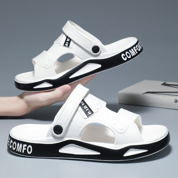 Men's Outerwear Non-slip Platform Beach Slippers - Image 2