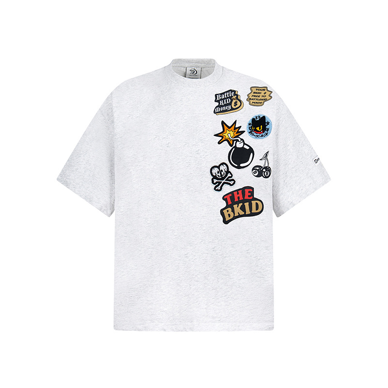 Cartoon Towel Embroidery Short-sleeved T-shirt - Image 8