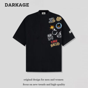 Cartoon Towel Embroidery Short-sleeved T-shirt