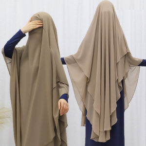 Double-Layer Chiffon Headscarf