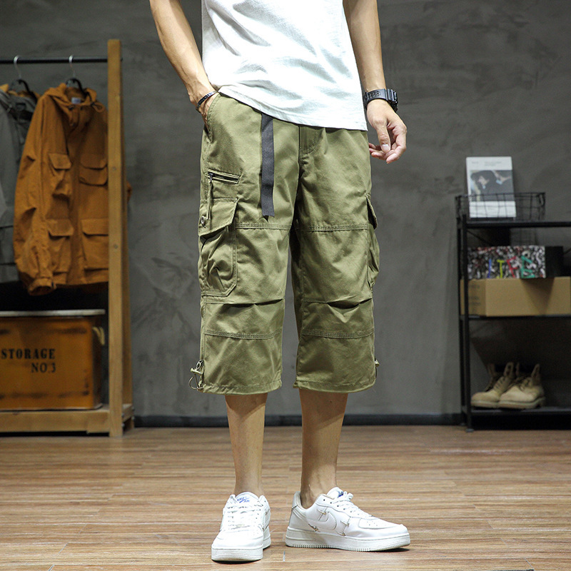 Casual Cropped Pants Men's Loose Straight - Image 5