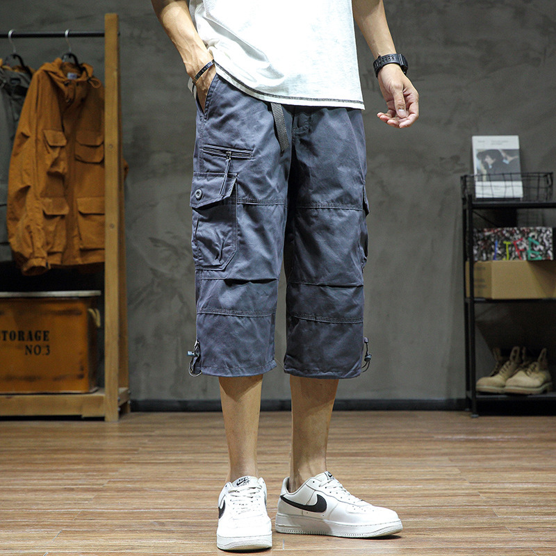 Casual Cropped Pants Men's Loose Straight - Image 3