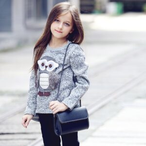 Girls’ & Boys’ Cartoon Owl Jacket Coat