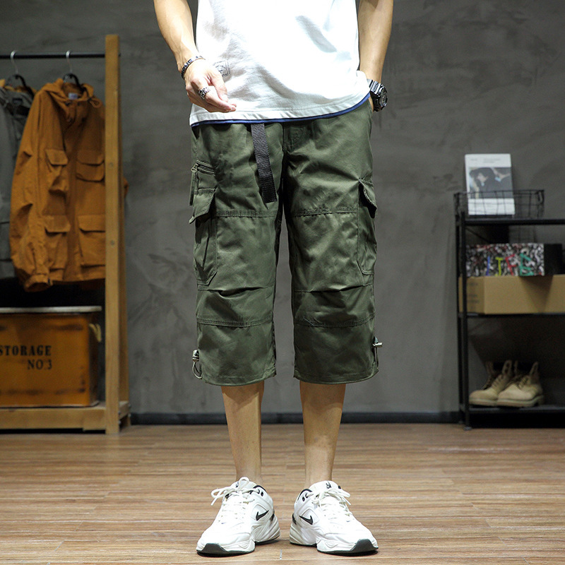 Casual Cropped Pants Men's Loose Straight - Image 6