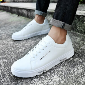 Breathable Low-Top White Sneakers