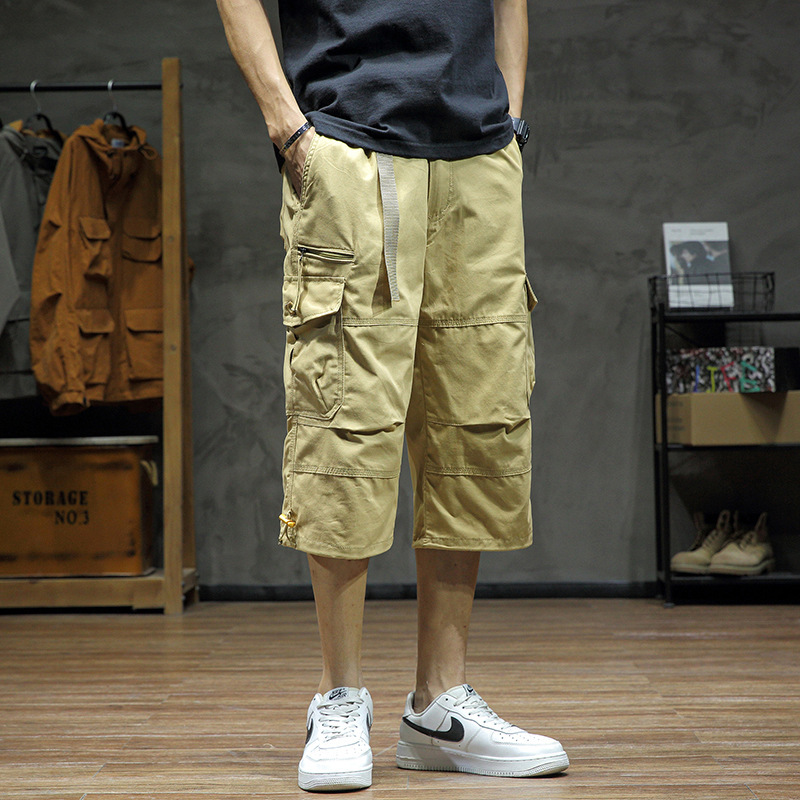 Casual Cropped Pants Men's Loose Straight - Image 2