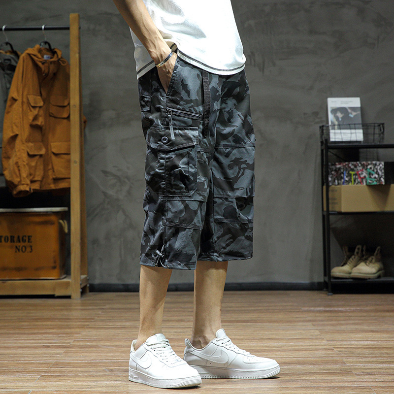 Casual Cropped Pants Men's Loose Straight - Image 4