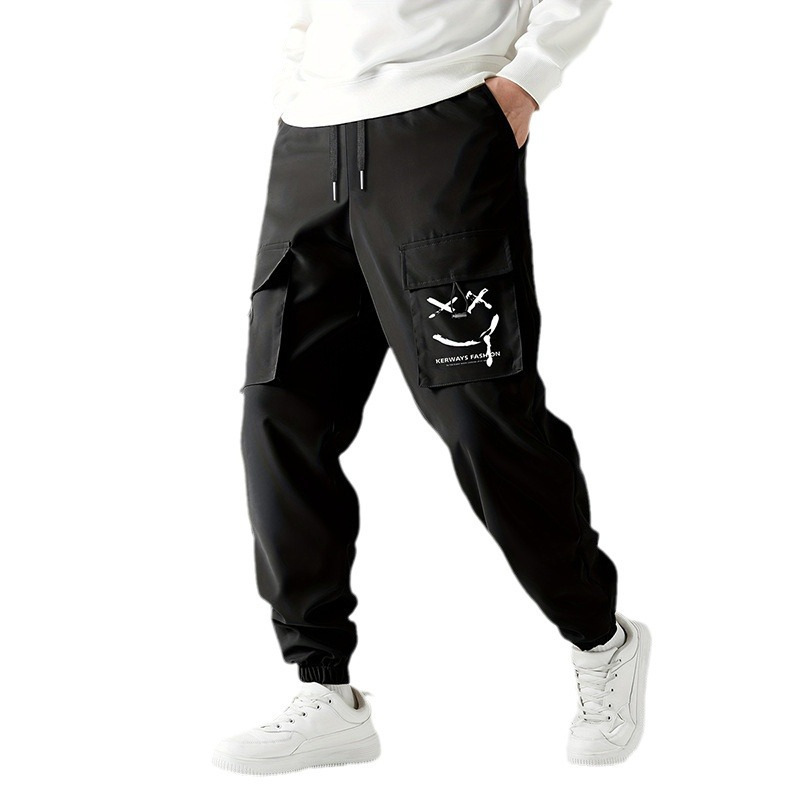 Straight Ankle Tied Wear-resistant Overalls Casual Pants - Image 4