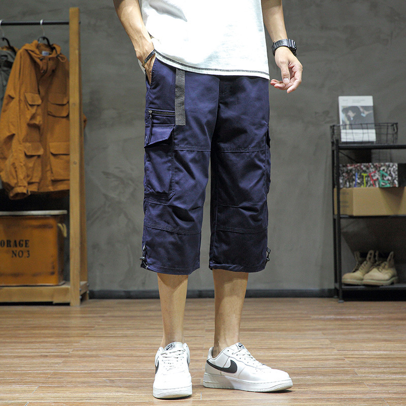 Casual Cropped Pants Men's Loose Straight - Image 7
