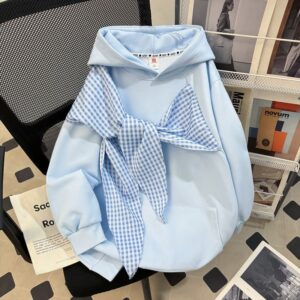 Bow-Knot Hoodie Top
