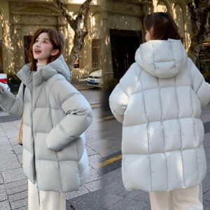 Short Warm Parka Jacket for Women